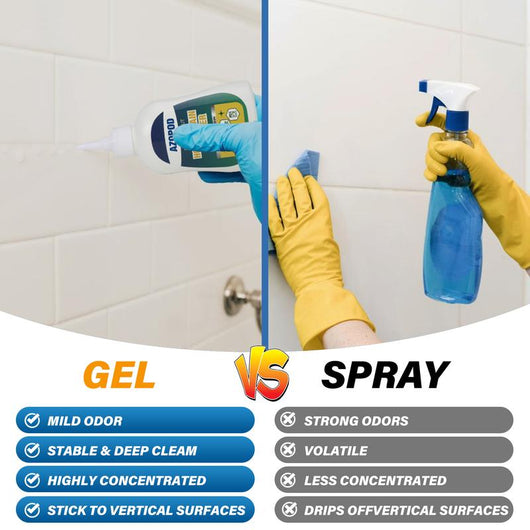 AZQPOD Mold Remover Gel with Scrub Brush